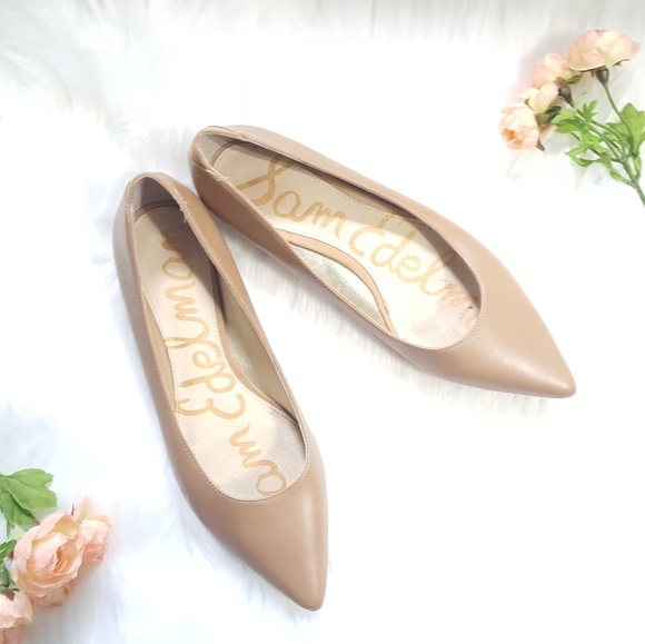 Sam Edelman Shoes - Sam Edelman Rae tan nude pointed toe ballet flat